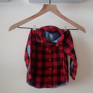 5 for $12/ 2T plad shirt for toddler